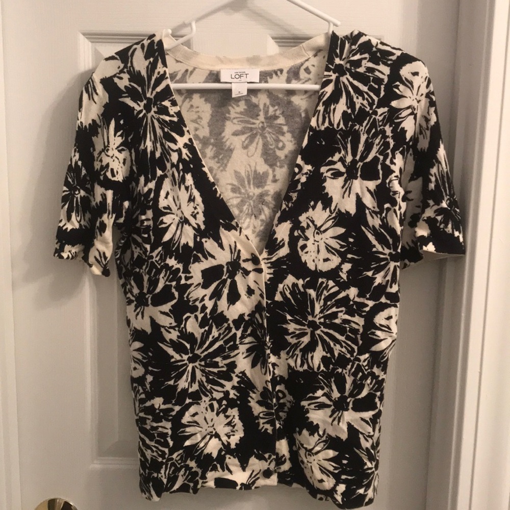 LOFT short sleeve cardigan